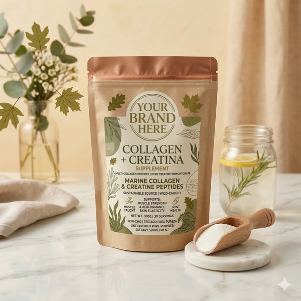 Creatine + Collagen supplement pouch